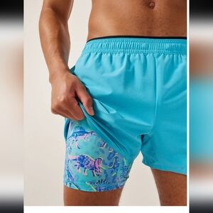 Chubbies Men's Bright Turquoise Swim Shorts Or Excerise Shorts